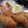 かつ銀 - 料理写真:日替わりのエビフライ定食