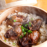 牡蠣蒸わっぱ飯