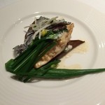 エッサンス - ４　鮃の烏賊風味焼き　ソイソース