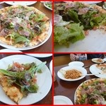 モンドール - 生ハムとフレッシュサラダのピッツア１９９０円