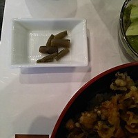 神田明神下 みやび 本店 - 大海老天丼付け合わせのお新香