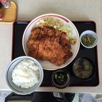 十字軒 - ジャンボチキンカツ定食