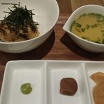 kunsei lover fumo - 焼きおにぎりのお茶漬け☆たくあんも勿論燻製