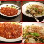 悠苑 - 海老チリと海鮮焼きそば