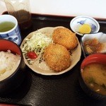 レストランせとやっこ - せとやコロッケ定食５５０円