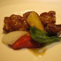 四川名菜 川府 - 飲茶コース：黒酢咕嗜肉（黒酢仕立て酢豚）