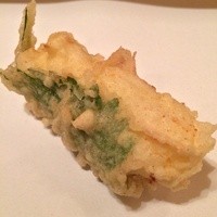 清壽 - 平目と梅肉の大葉包み
