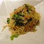 リストランテ サクラ - 小海老と菜の花のフェデリーニ、トマトソースの私用の大盛り
