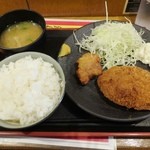 串かつ でんがな - 日替わりランチ（メンチカツ）税込み500円