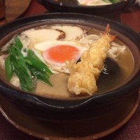 京都 権太呂 本店 - 猛暑に鍋焼きうどん。死にそうに暑い。