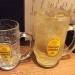 揚鶏屋　伊予 - メガハイボール450円