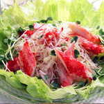 ● Snow crab and tobiko bukkake tairyo salad
