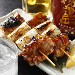 ● Charcoal-grilled [Nutritious chicken] ~Negima~ (sauce/salt): 2 pieces