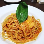 Mangia Amore - モッツァレラチーズとバジルのトマトソースのスパゲティ　