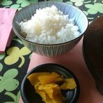 夢一喜 - ごはん＋お漬物