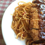 キッチン すずたとうげ - 2015年8月初旬  トマトが入っているスパゲッティ。これも絶妙な味付けで美味しかった。