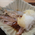 なる屋 - しらさ海老のしゃぶしゃぶ　大根卸ポン酢で