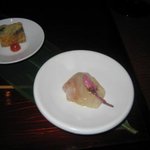 方寸MURATA - 前菜(鯛刺身＆玉子焼き）