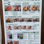J.S. FOODIES 江ノ島店 - メニュー（外看板）