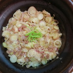 ふじ - 27年8月　土鍋　茗荷御飯