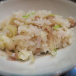 ふじ - 27年8月　茗荷御飯　取り分けて