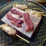 大塚精肉店 - サガリを岩塩で焼いてみる！