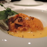 AKI NAGAO - 【2015年06月06日】ランチコース（ウニの前菜）