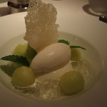 レストラン・ジョルジュマルソー - 熊本メロン、アイスにブラマンジェ