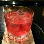 梅しそ酒 ロックで