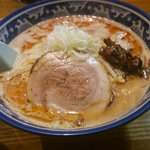 麺や樽座 - 味噌ラーメン（海老風味）大盛り