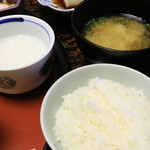 延楽 - おかゆ・白飯・味噌汁