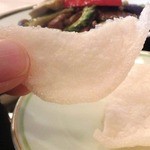 中国料理 龍王 - 揚げ煎餅