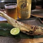 炭火焼 みや澤 - 四万十の鮎の塩焼き