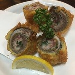 割烹 九重 - イワシ梅しそ揚げ　値段は分からず。