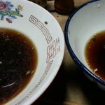 信濃屋 - 左が支那そば、右がうどん　2015.8