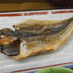 伊豆網代温泉　松風苑 - 2015.8朝食　鯵の干物