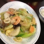 広東料理 天天 - 海鮮3種炒め