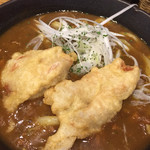 七弐八製麺 - 鶏天カレーうどん