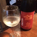 天満炭火焼鳥わっちょい - 日本酒1杯目 鍋島（佐賀）980円