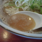 朝ラーメンのスープ