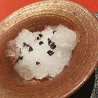 青山 星のなる木 - 純米酒のグラニテ☆炭塩と☆
                うそ〜んって言うぐらいウマウマ☆この発想は好き☆