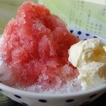 松風庵 - かき氷　いちご500円