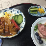 乗瀬高原荘 - 夕食  このあとは虹鱒