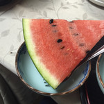 乗瀬高原荘 - 夕食 デザートはすいか