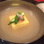 にくの匠 三芳 - ④とうもろこし豆腐と神戸牛テールのお出汁