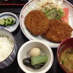 一平 - 鹿肉コロッケ定食