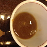 なかばし - 蕎麦湯投入。