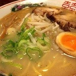 白馬童子 守口店 - 塩とんこつラーメン。