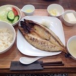 仁斗 - 大洗の干物定食・さばの一夜干し