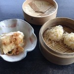 Katsugyo Ryouri Kabeshima - 豆腐サラダといかしゅうまい。